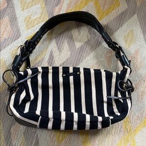 Kate Spade Striped Black and White Women's Bag